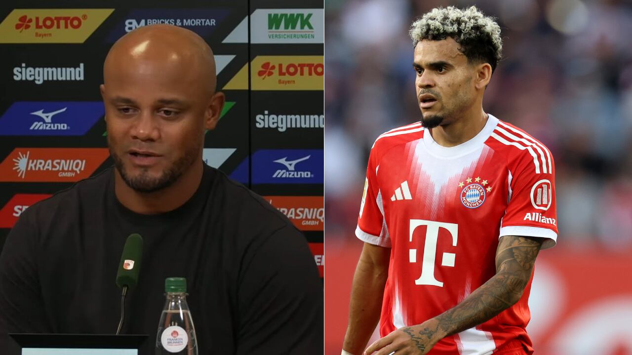 Vincent Kompany, técnico del Bayern Múnich, habló sobre Luis Díaz