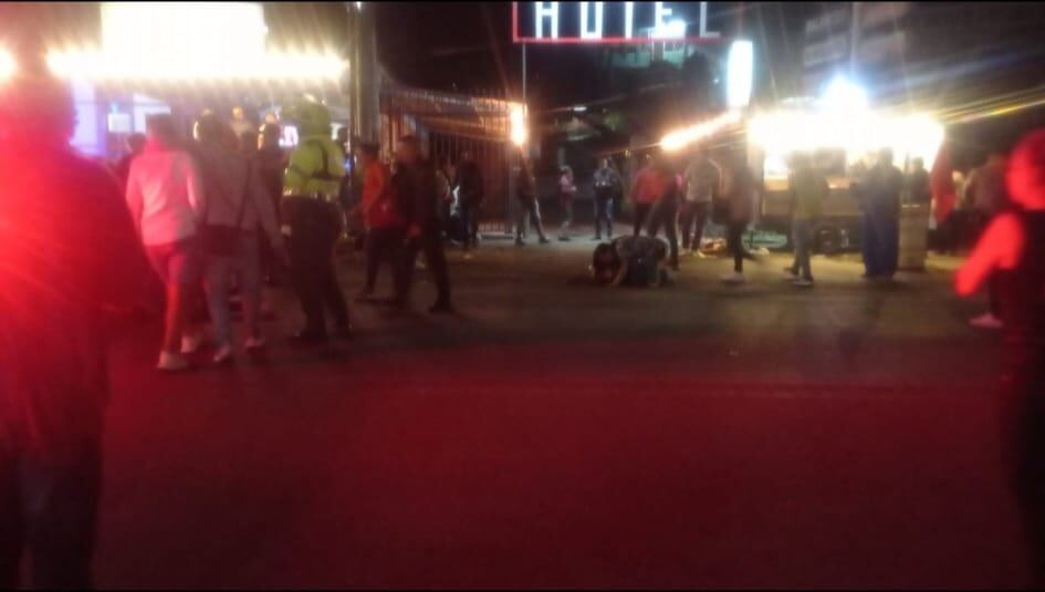 El vehículo se dio a la fuga tras el accidente.