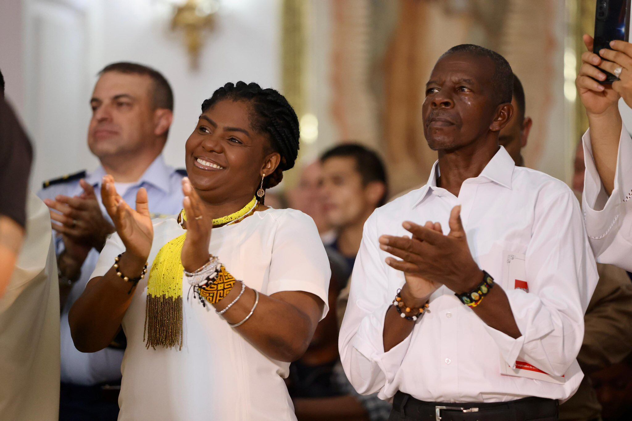 La vicepresidenta Francia Márquez en la designación del primer obispo afrodescendiente, Wiston Mosquera Moreno.