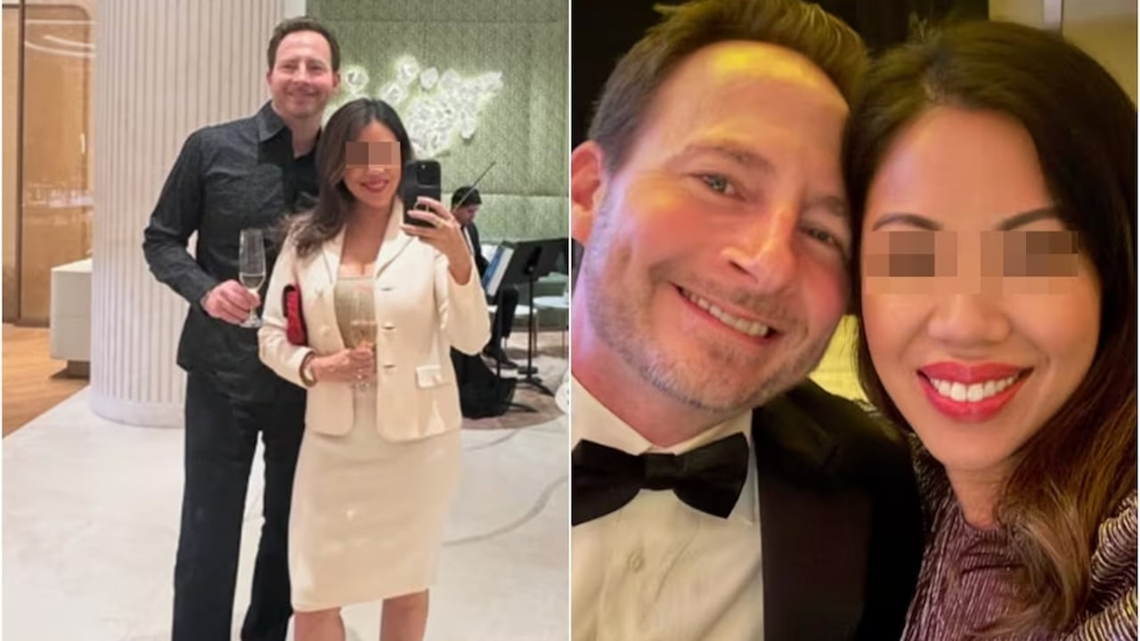 Matthew Mitchell y su esposa.