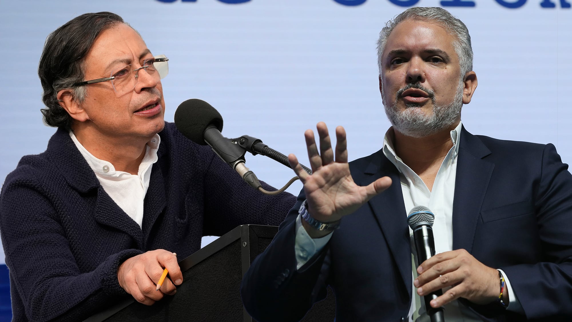 Gustavo Petro, Iván Duque