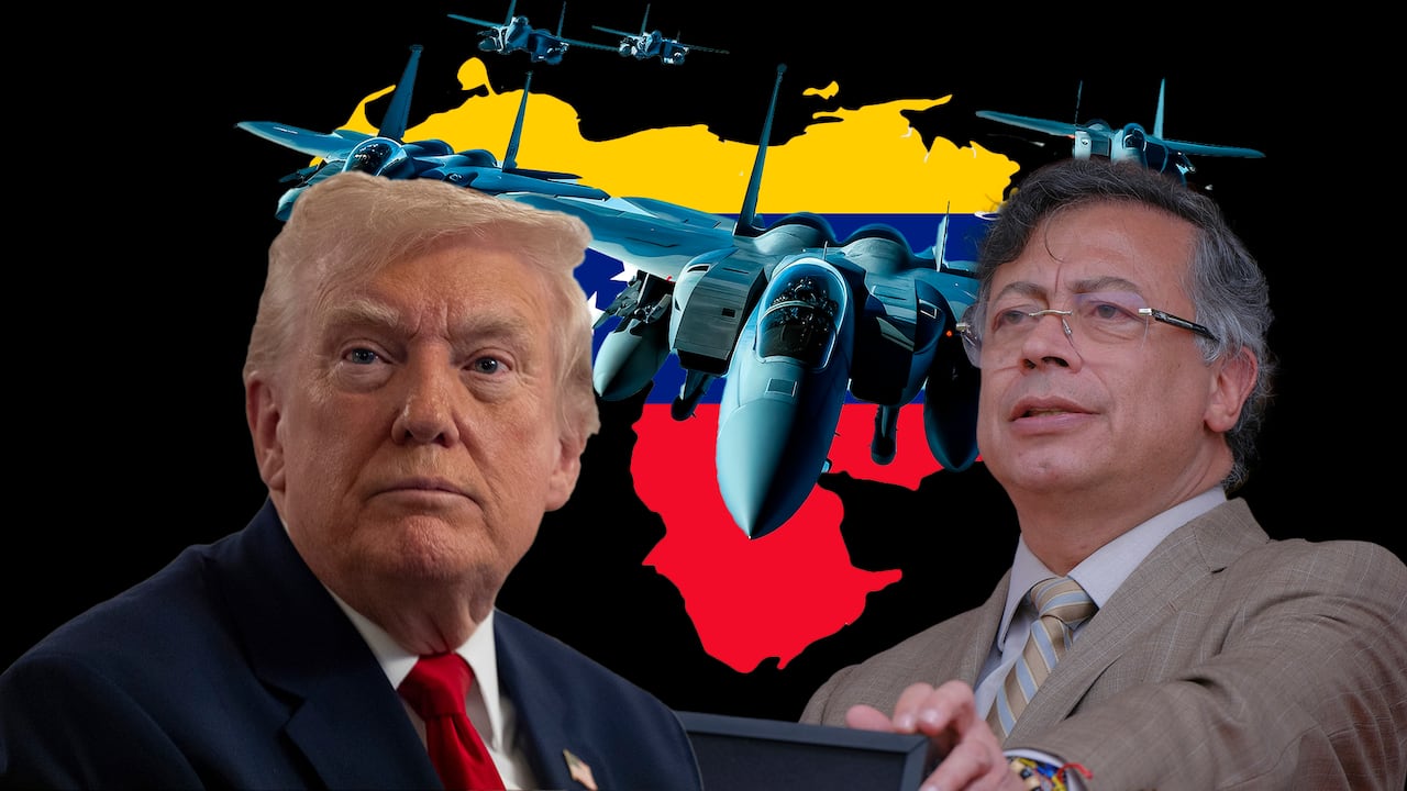 Gustavo Petro y Donald Trump.