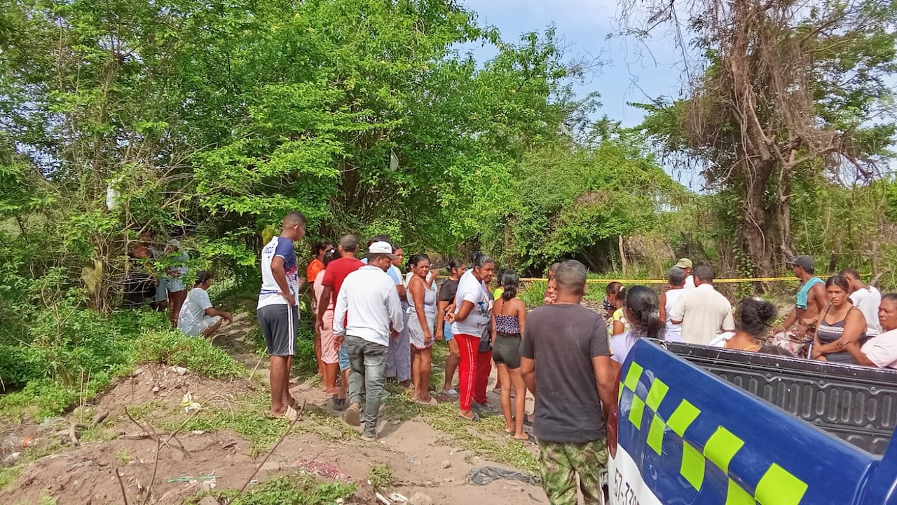 Lugar donde hallaron el cuerpo sin vida de la mujer.
