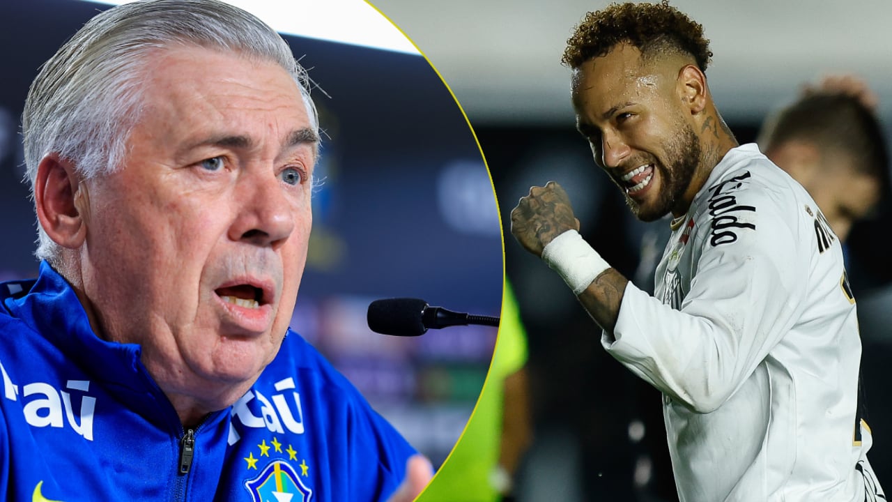 Carlo Ancelotti tiene en sus manos el cuarto mundial de Neymar.