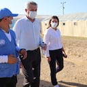 Filippo Grandi recorrió algunas comunidades de La Guajira, donde están radicados refugiados y migrantes venezolanos.