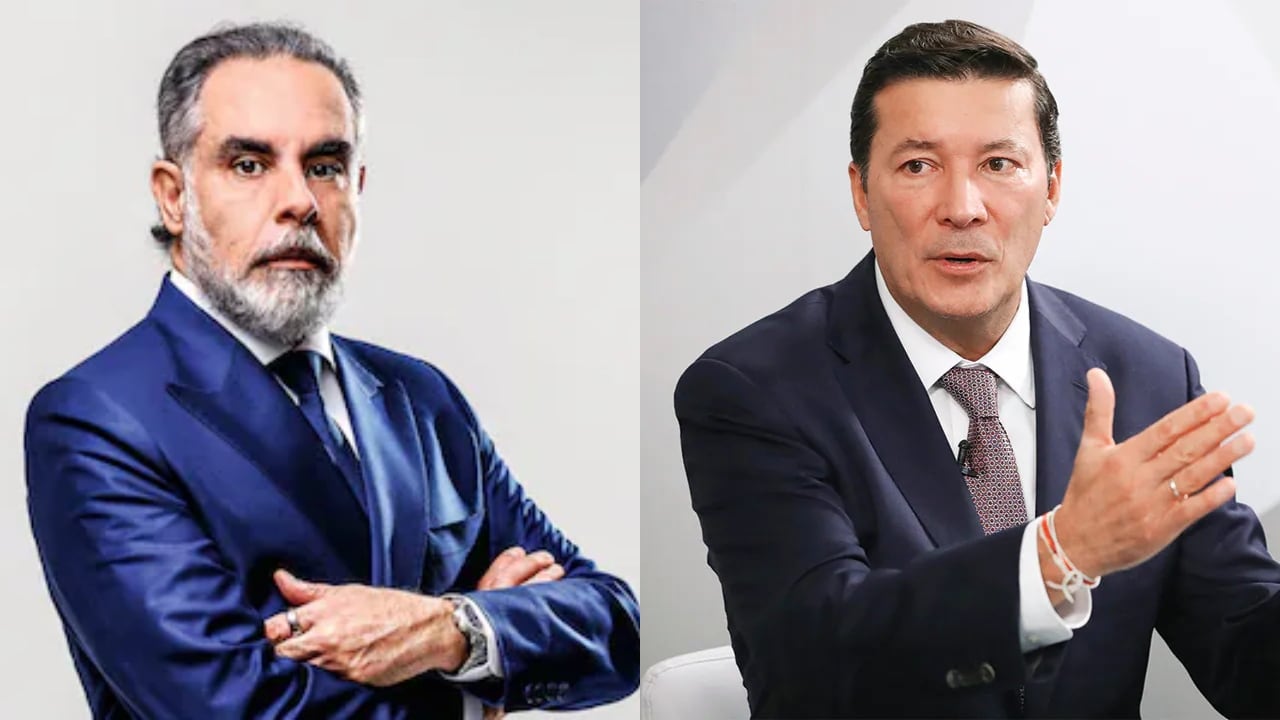 Armando Benedetti, ministro del Interior, y Hernán Penagos, registrador nacional.