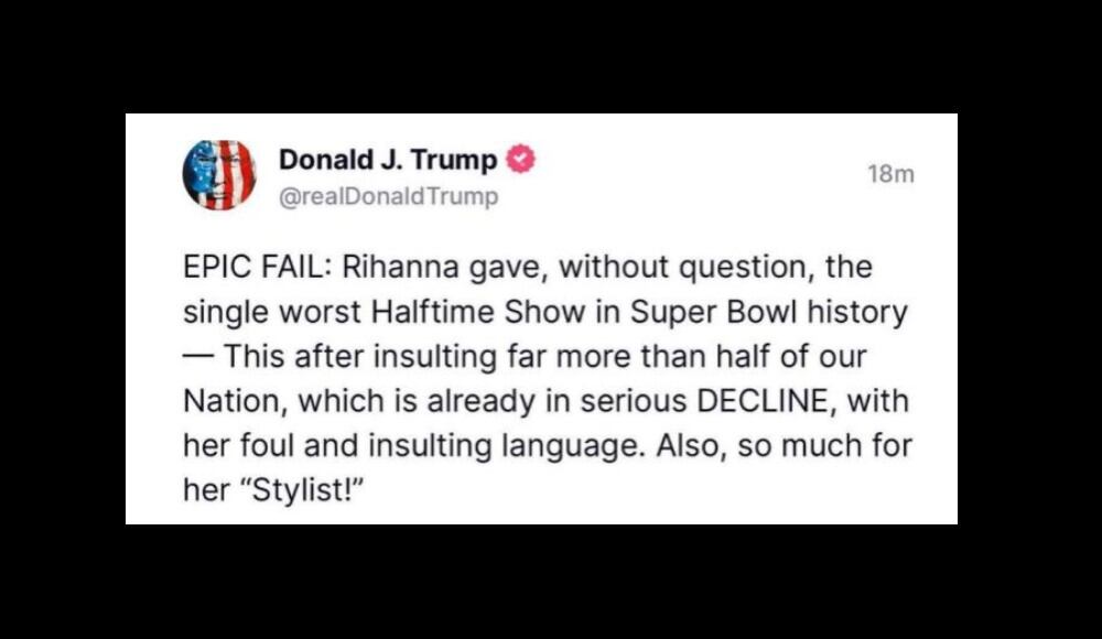 El empresario envió un mensaje contra Rihanna.