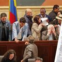 Ministro de Hacienda José Antonio Ocampo y
David Racero presidente de la Cámara durante la votación de la Reforma Tributaria
Ultimo debate en la Cámara de Representantes
Bogota 3 de noviembre del 2022
Foto : Guillermo Torres Reina / Semana