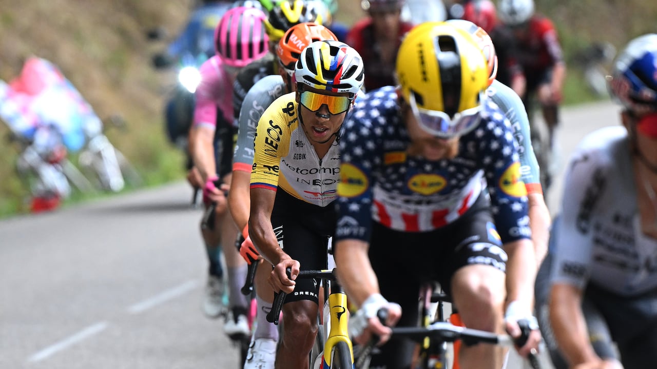 Egan Bernal en la etapa 14 del Tour de Francia.