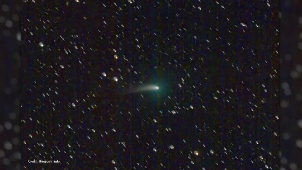 El Cometa 2022 E3 (ZTF) cuenta con un brillo intenso de color verde.