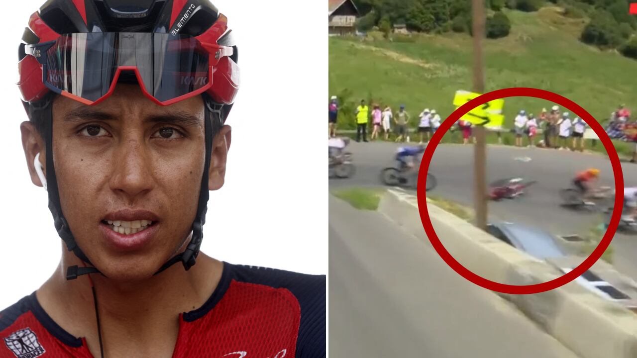 Egan Bernal sufrió su segunda caída en esta edición del Tour