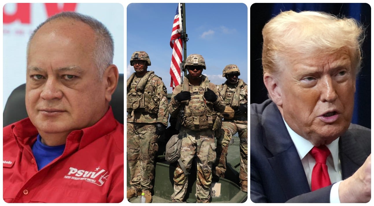 Diosdado Cabello y Donald Trump