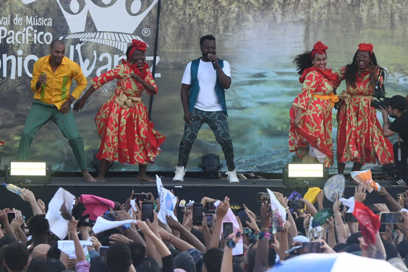 La agrupación Herencia de Timbiquí se presenta este 19 de agosto en el Festival Petronio Álvarez 2024. 
José Luis Guzmán / El País