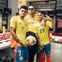 Ryan Castro, Luis Díaz y Juan Fernando Quintero, protagonistas de la canción de la Selección Colombia.