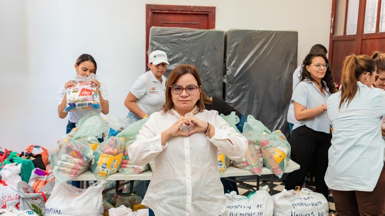 Margarita Guerra, gobernadora del Magdalena, anunció que donará un sueldo a los damnificados del terremoto del 10 de agosto.