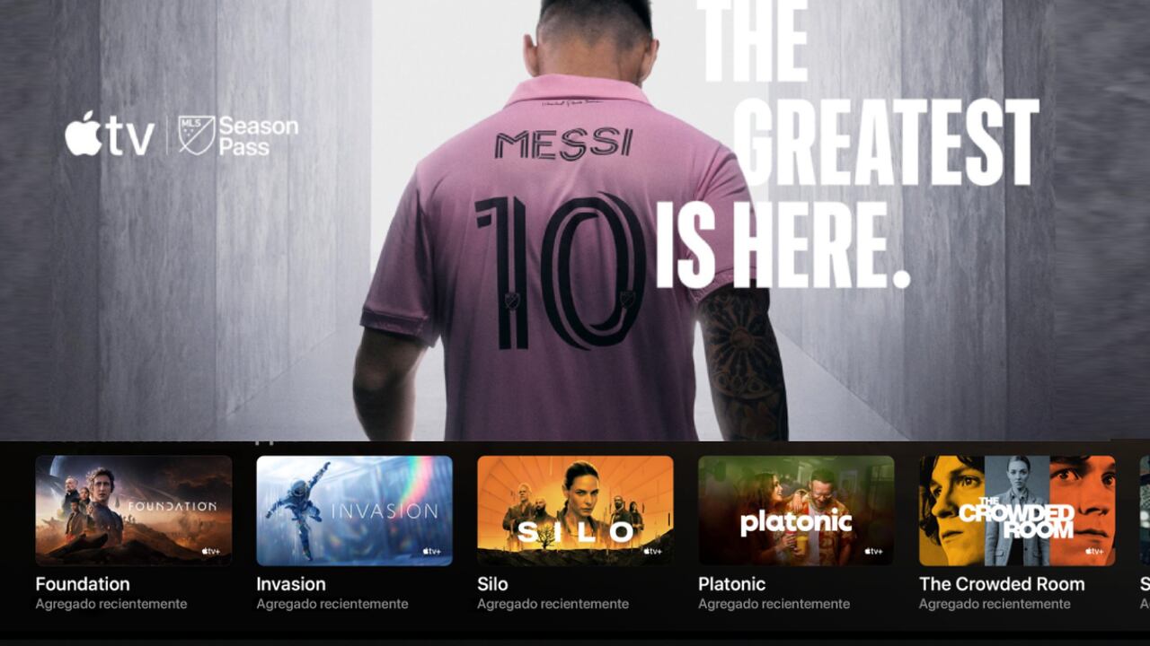Los fans de Messi pueden ver todos sus partidos en la MLS en Apple Tv+.