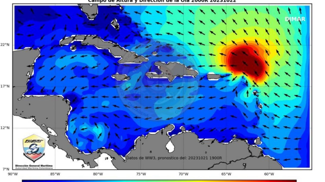 Advierten posible formación de ciclón en el mar Caribe.