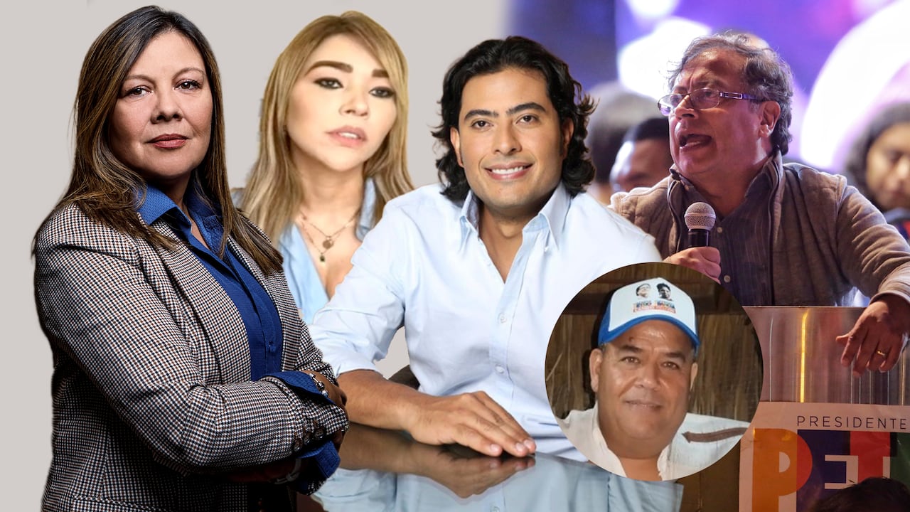 Luz Adriana Camargo, Day Vasquez, Nicolas Petro, Gustavo Petro y Samuel Santander Lopesierra.