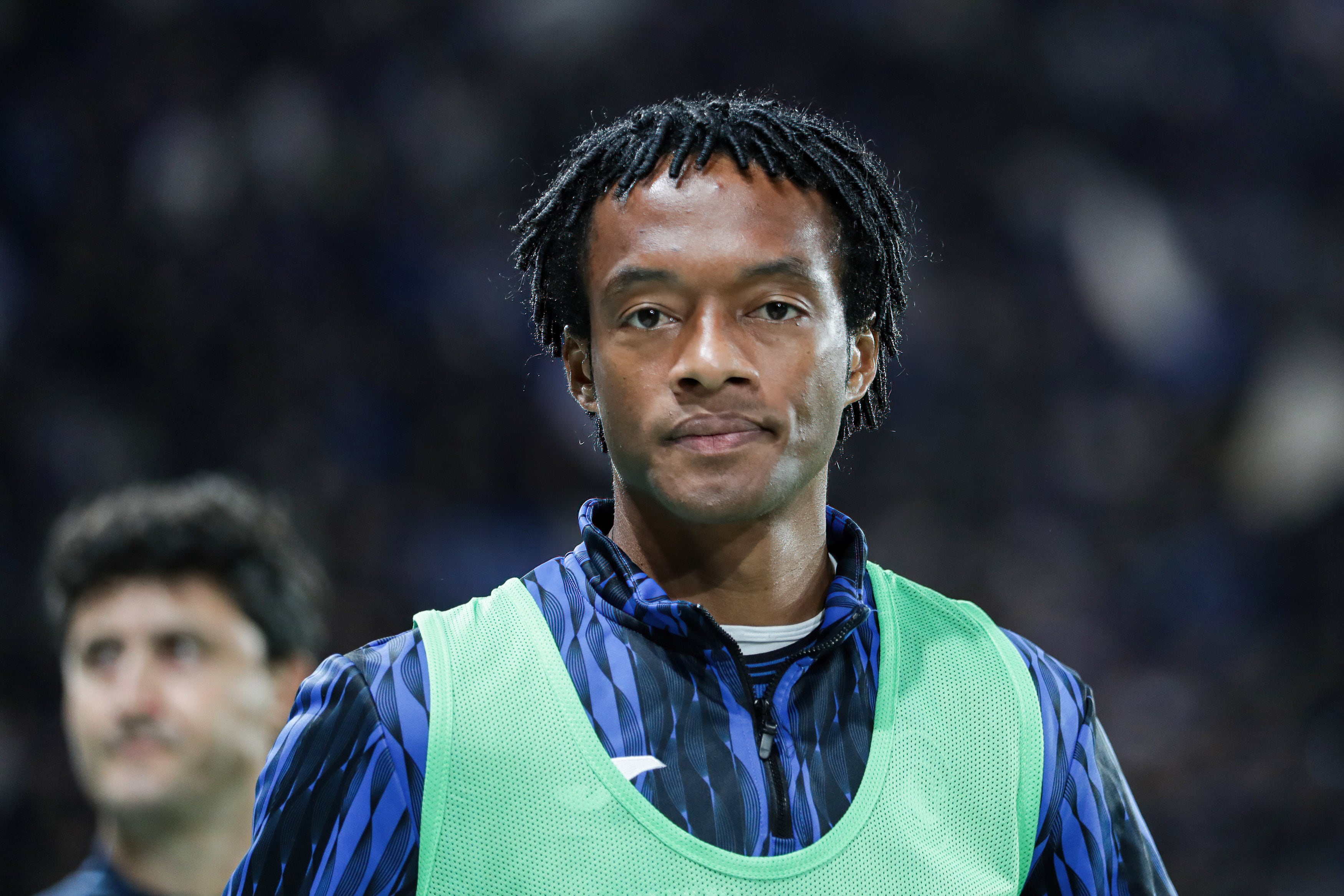 BERGAMO, ITALY - 2024/10/26: Juan Cuadrado of Atalanta seen during the Serie A Enilive match between Atalanta and Hellas Verona at Gewiss Stadium. FInal Score; Atalanta 6:1 Hellas Verona. (Photo by Grzegorz Wajda/SOPA Images/LightRocket via Getty Images)