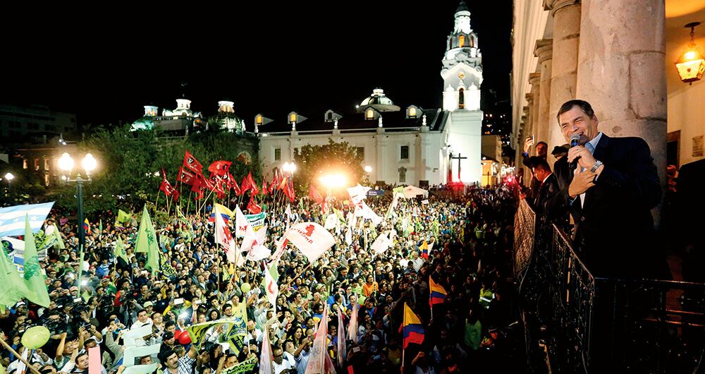 Rafael Correa, controversial expresidente ecuatoriano.
