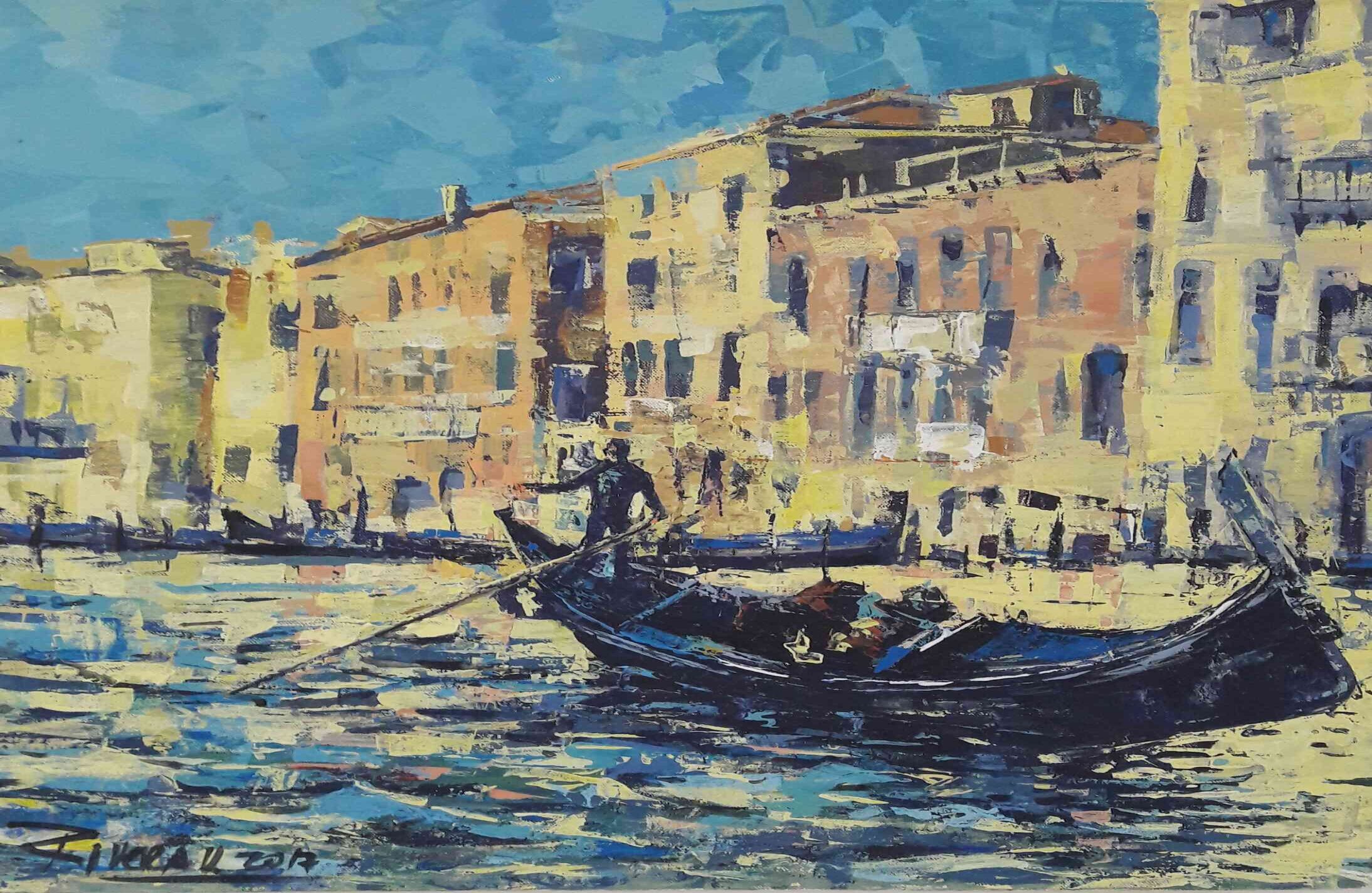 VENECIA Federico Rivera. Acrílico.