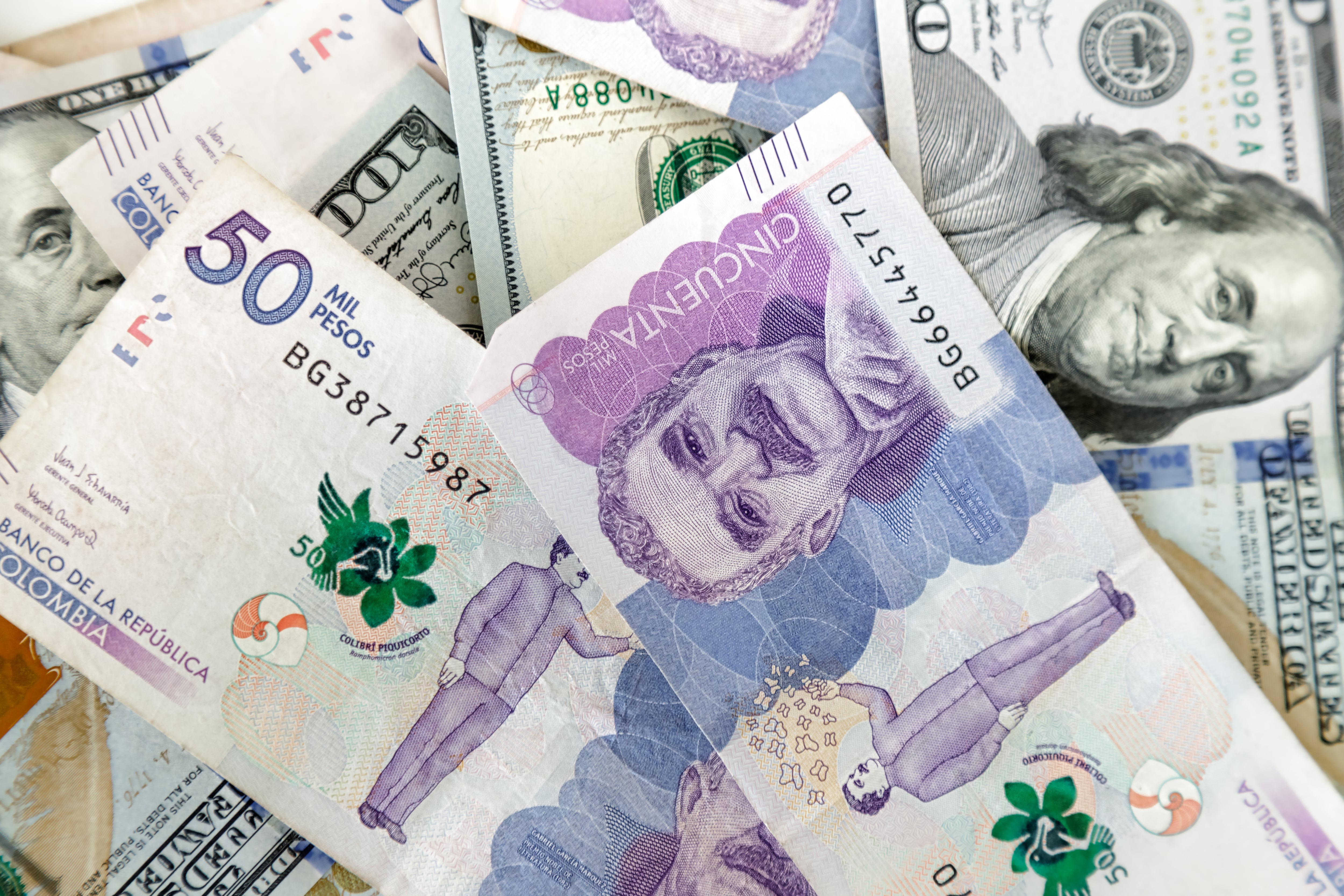 Pesos Colombia Dólares