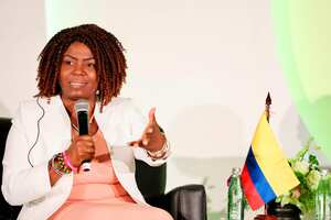 La vicepresidenta inició su participación interviniendo en el panel 'Retos y oportunidades de la diáspora'.