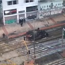 Enfrentamiento entre el Esmad y manifestantes