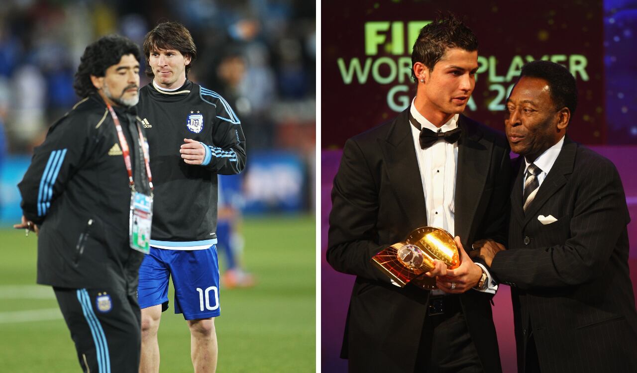 Messi lidera el listado por encima de Cristiano, Pelé y Maradona