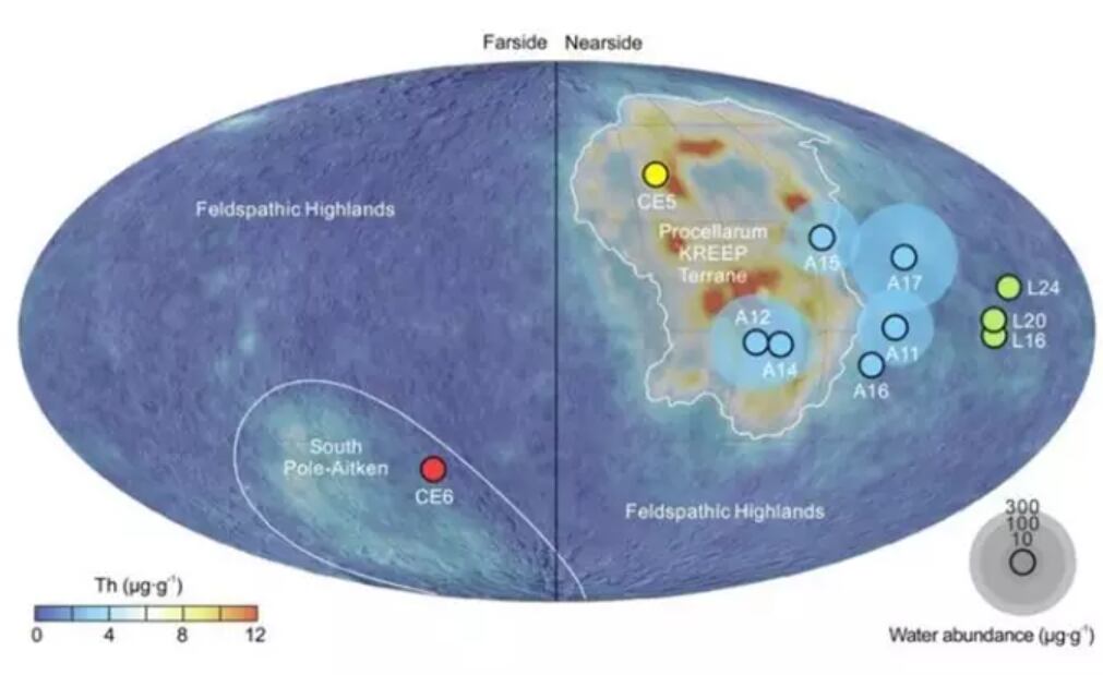 Datos de Chang’e-6 revelan menor humedad en el manto lunar oculto.