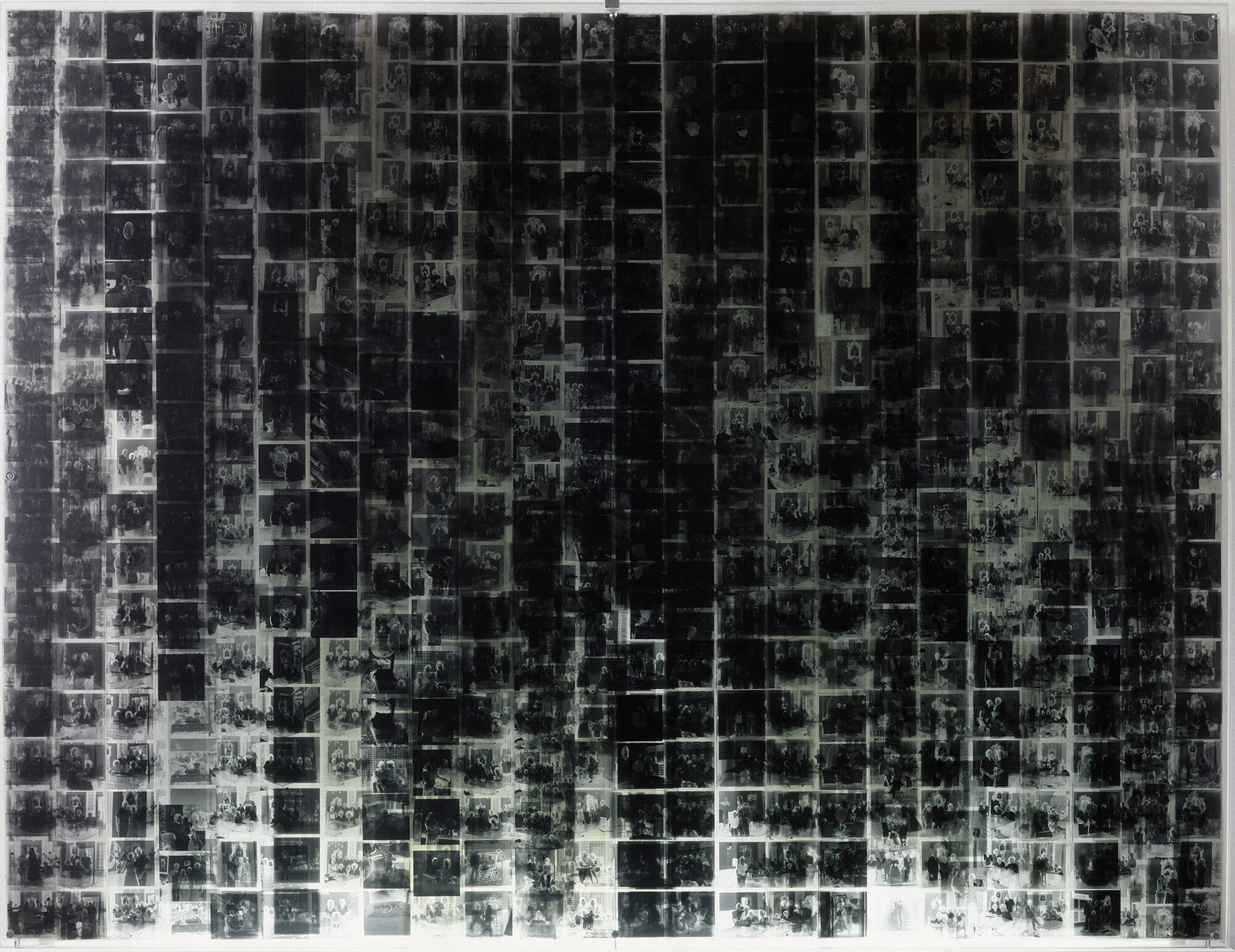Wedding Landscape;Rosângela Rennó; 1996; (113.7 × 148.6 × 1.3 cm); Gelatin silver negatives and acrylic.