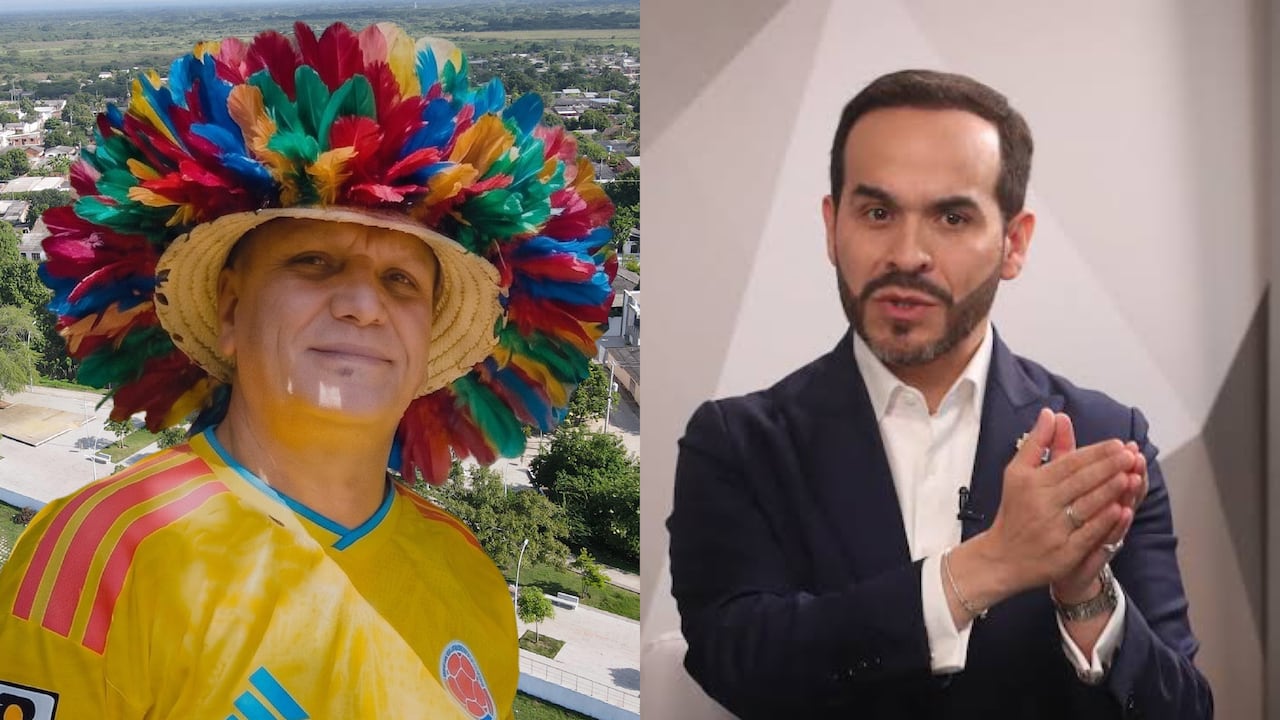 Edward Ecker Martínez, alcalde de Santa Lucía, Atlántico, y Abelardo De La Espriella, presidente electo de Colombia.
