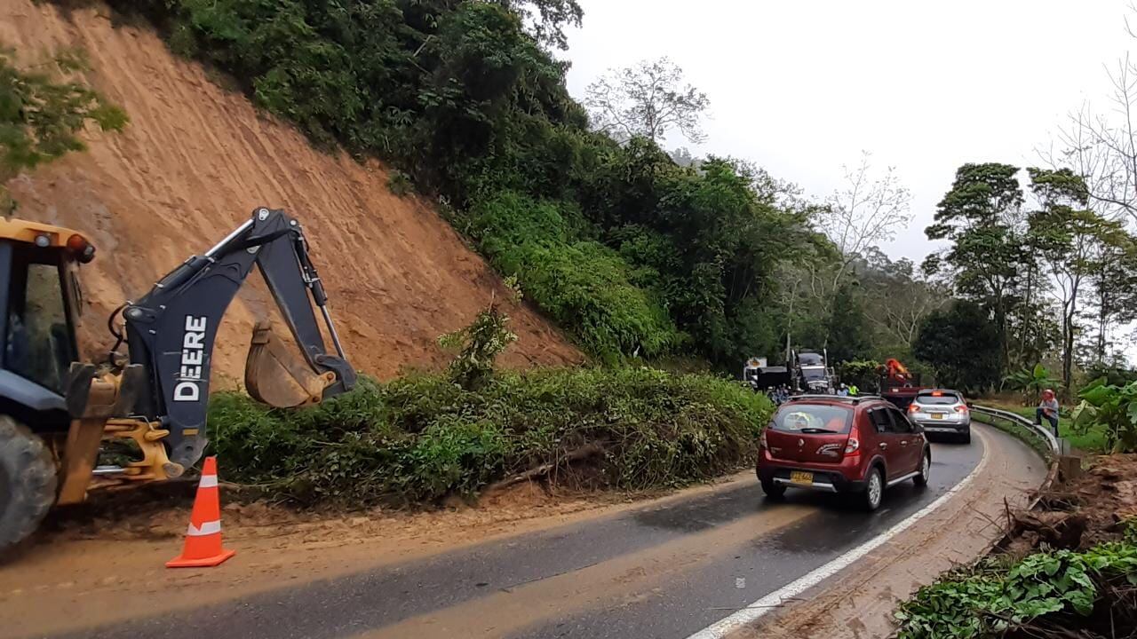 El deslizamiento ocurrió en el sector de Brisas.