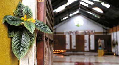 Bojayá.
La iglesia de
Bojayá, símbolo
de la masacre
que lleva el
mismo nombre,
es víctima del
abandono desde
hace doce años.