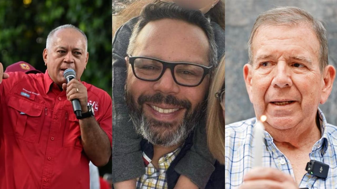 Diosdado Cabello, Rafael Tudares y Edmundo González.