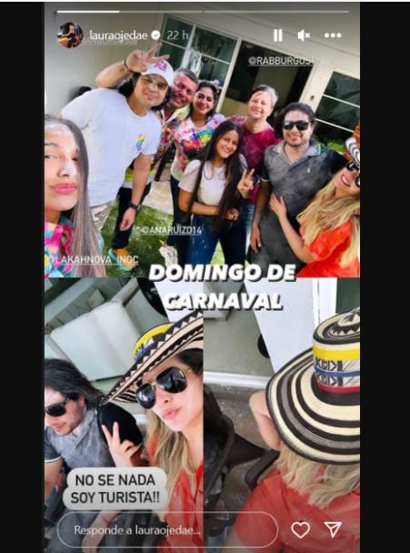 Laura Ojeda y Nicolás Petro disfrutaron del Carnaval