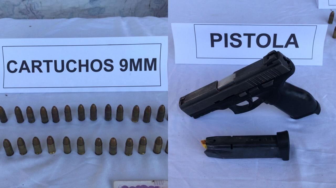 En el operativo fueron incautados municiones que pertenecían a los sujetos.