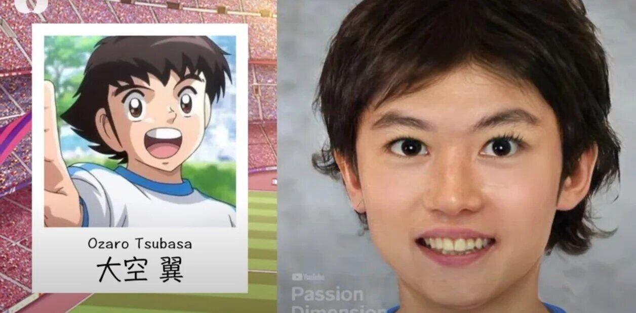 IA genera una ilustración que muestra a Oliver Atom, si fuera un humano de carne y hueso.