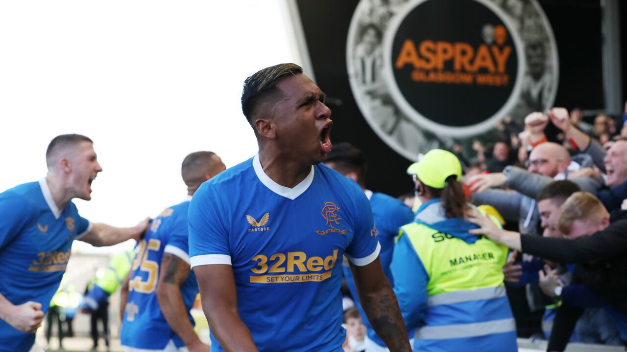 Alfredo Morelos con Rangers.