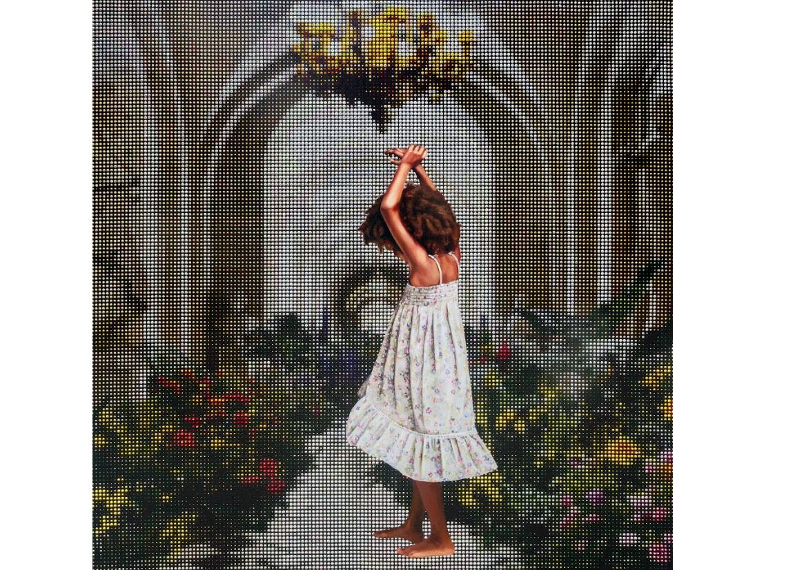 'Mental Hallway', 2025. 1/3 Mixed Media 1 x 1m