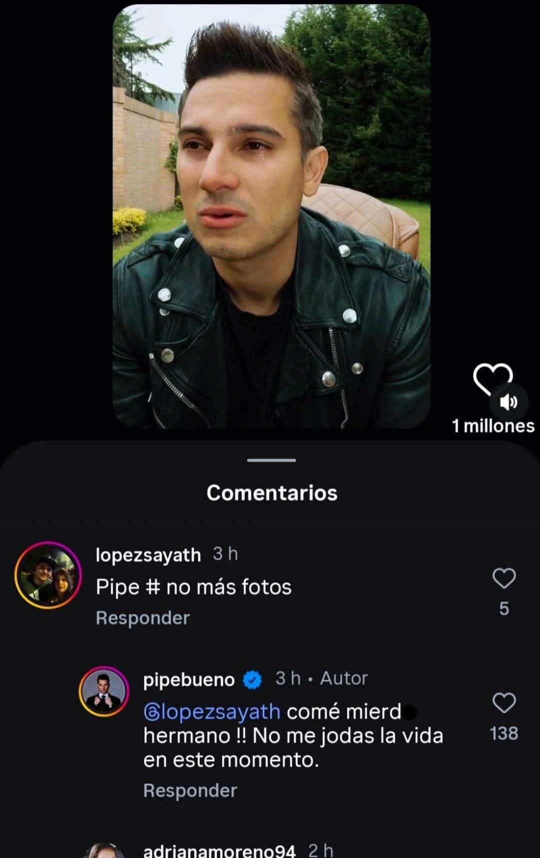 El polémico choque entre Pipe Bueno y un internauta en pleno luto por Yeison Jiménez