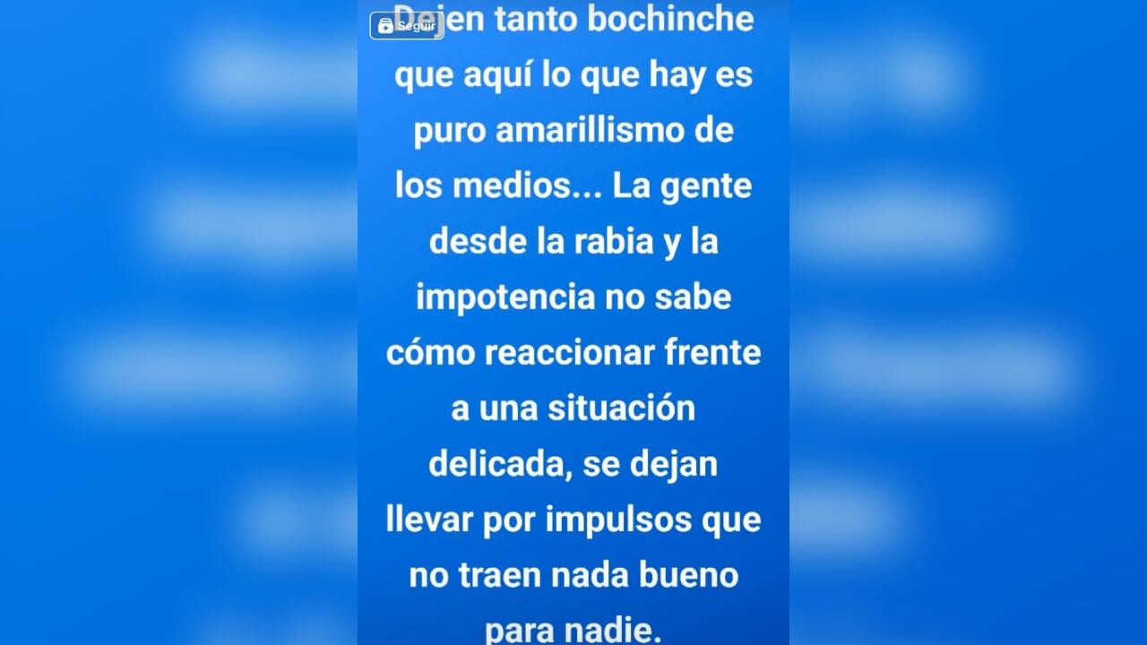 Esto fue lo que escribió la exesposa de Campo.