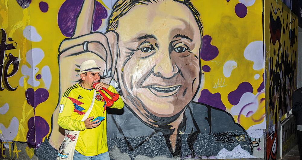La revelación de la jornada, Rodolfo Hernández, tenía su propio mural