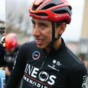 De izquierda a derecha: Matteo Jorgenson y Egan Bernal.