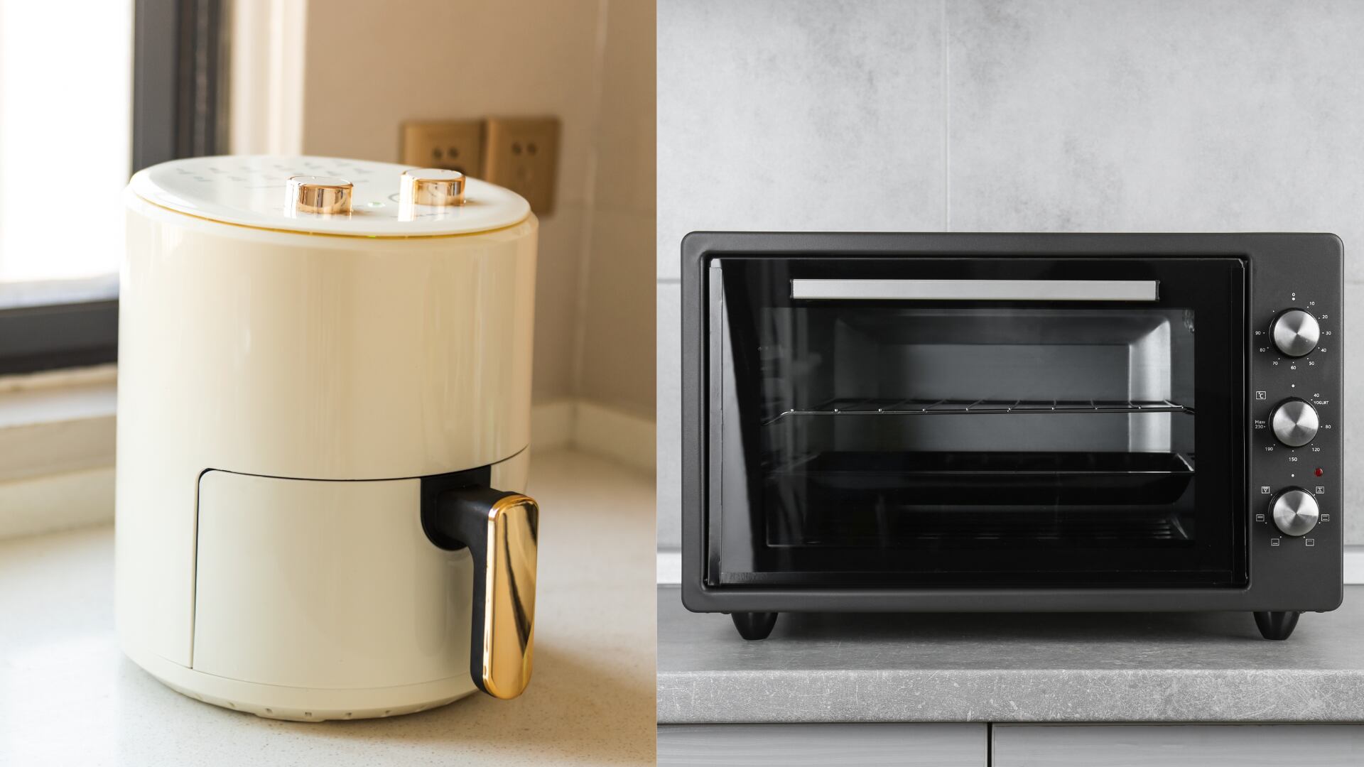 La freidora de aire y horno eléctrico son buenas opciones para quienes buscan eficiencia a la hora de cocinar.