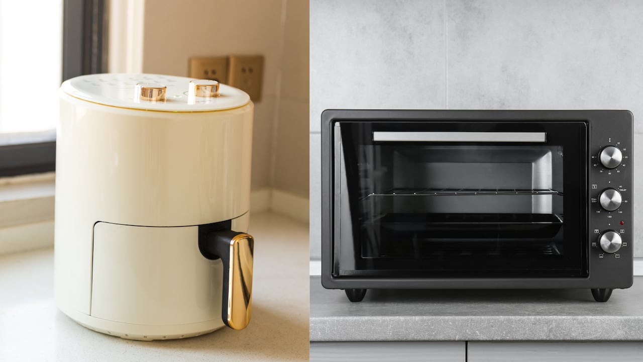 La freidora de aire y horno eléctrico son buenas opciones para quienes buscan eficiencia a la hora de cocinar.