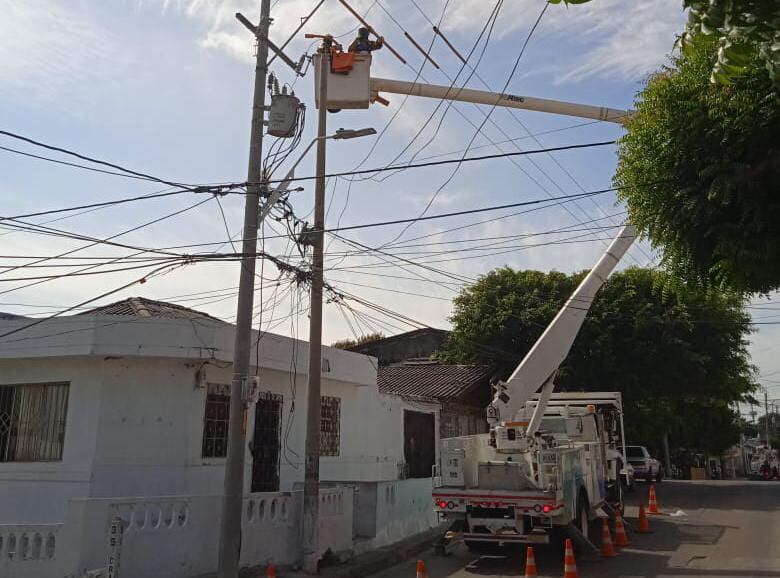 Cortes de luz en varios barrios de Barranquilla.