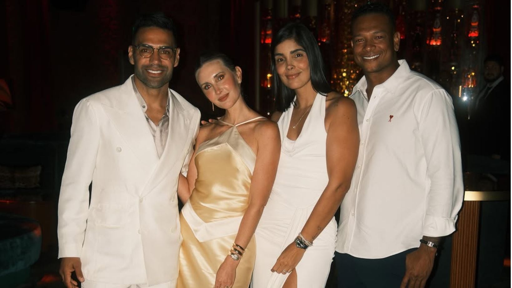 Falcao García, Lorelei Tarón, Andreina Fiallo y Fredy Guarín