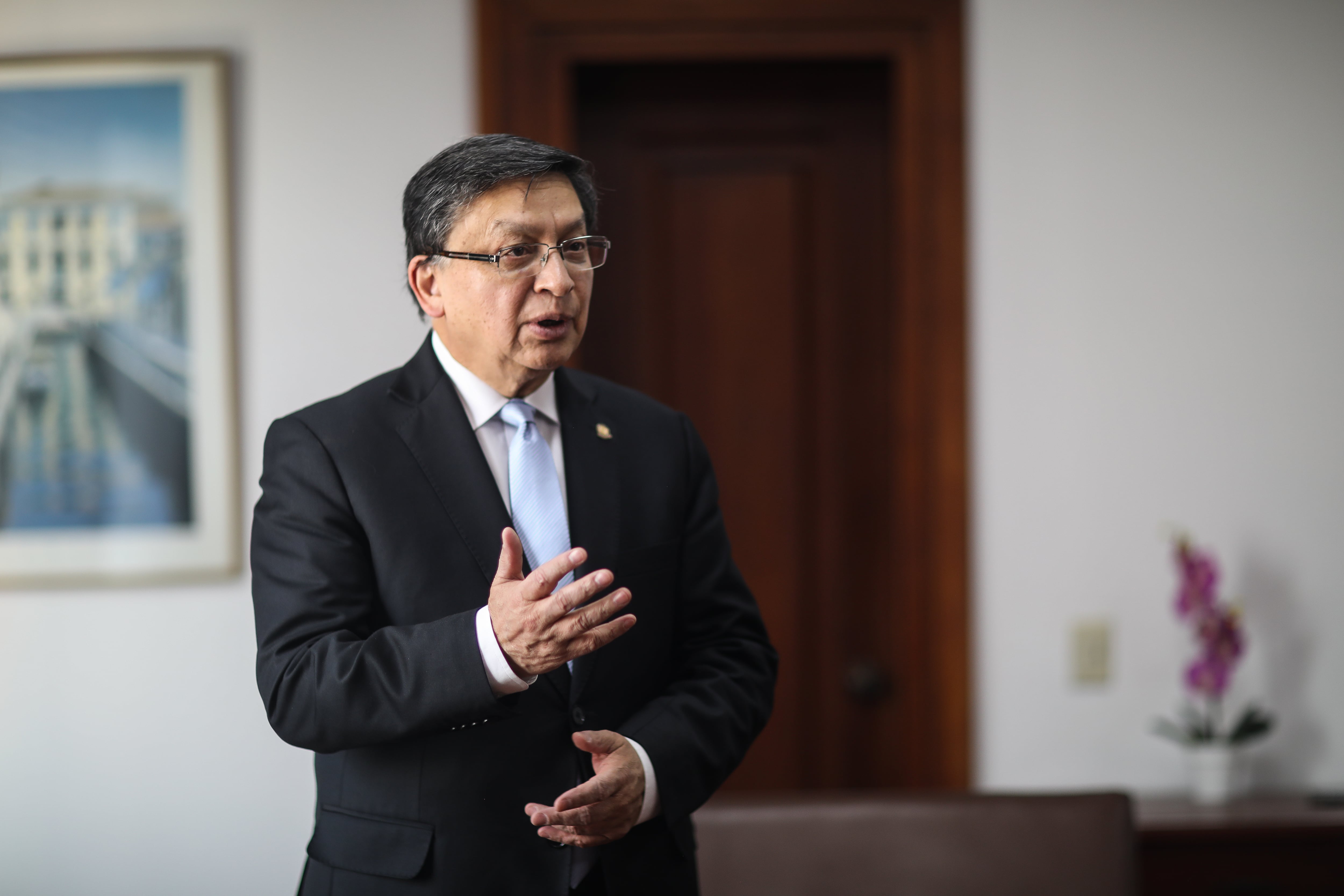 Presidente de la Corte Constitucional, magistrado Jorge Enrique Ibáñez Najar