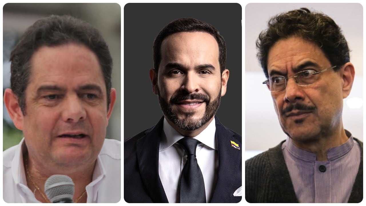 Germán Vargas Lleras, Abelardo De La Espriella e Iván Cepeda.